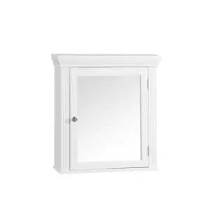 Teamson Home Stratford Wooden Mirrored Bathroom Medicine Cabinet - White
