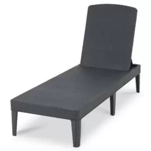 Allibert Black Plastic Sun Lounger