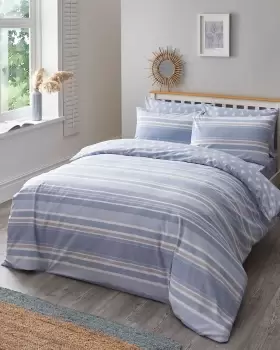 Cotton Traders Lulworth Duvet Set in Blue