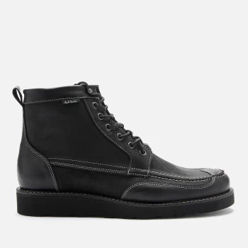 Paul Smith Mens Tufnel Suede Lace Up Boots - Black - UK 9