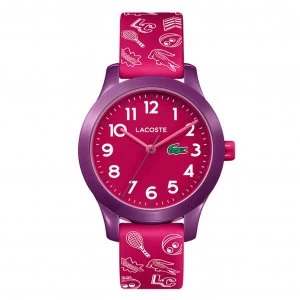 Lacoste Childrens Red Silicone Strap Watch