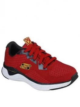 Skechers Boys Solar Fuse Trainers - Red, Size 12 Younger