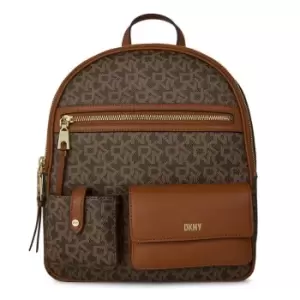 DKNY Zyon Print Backpack - Brown