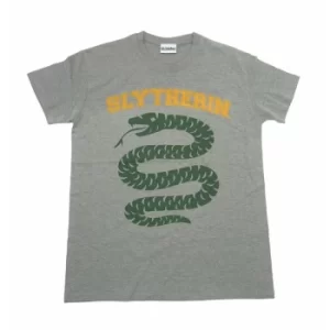 Slytherin University Grey Reverse Harry Potter Unisex T-Shirt Ex Ex Large