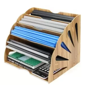 Wooden Desk Organiser Fan Pukkr