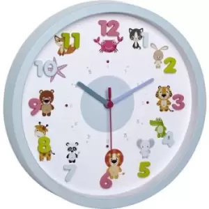 TFA Dostmann Little Animals Quartz Wall clock 30.9cm x 4.4cm Light blue