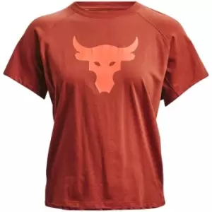 Under Armour Armour Project Rock Bull Short Sleeve T Shirt Womens - Red