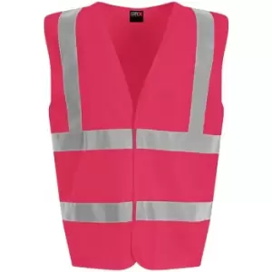 PRO RTX High Visibility Unisex Waistcoat (L) (Pink) - Pink