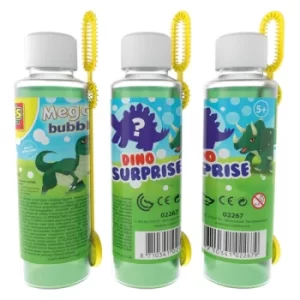 SES CREATIVE Childrens Mega Bubbles Solution Bottle with Bubble Wand and Dino Surprise, 200ml Unisex, Five Years and...