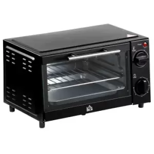 HOMCOM 800-088 Mini Oven 9L 750W Countertop Electric Grill - Black