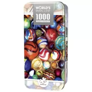 Masterpieces Puzzle Worlds Smallest All My Marbles Tin Box Puzzle 1000 Piece Jigsaw Puzzle