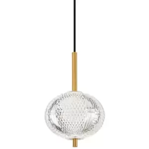 Ideal Lux decor 12cm LED Globe Pendant Ceiling Light Clear, 3000K