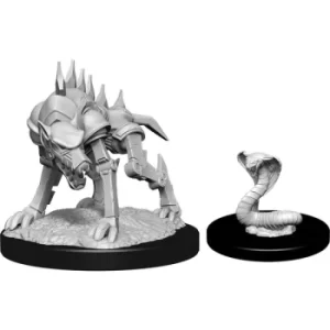 D&D Nolzur's Marvelous Unpainted Miniatures (W14) Iron Cobra & Iron Defender