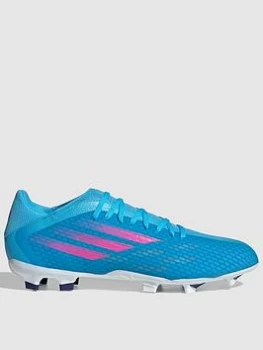 adidas X Speedflow.3 Firm Ground Football Boots - Blue Size 8, Men