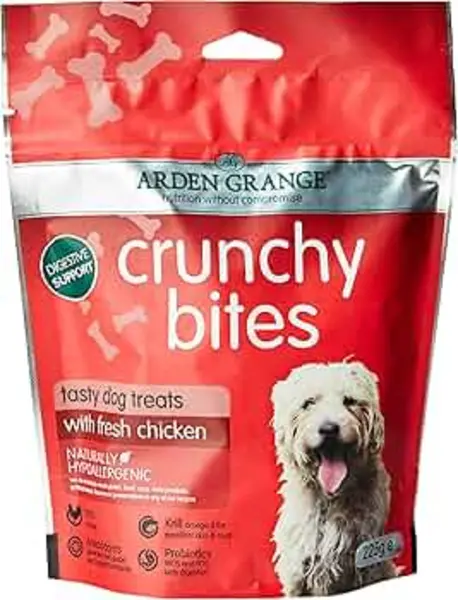 Arden Grange Crunchy Bites Chicken Dog Food 225g