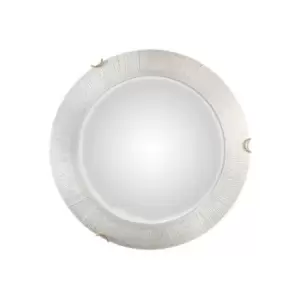 Moon Integrated LED Lifestyle Glass Simple Flush Ceiling Light Gold - Sun White Finish