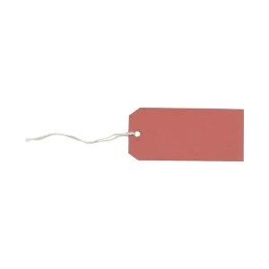 Strung Tags 120mm x 60mm Red 1 x Pack of 1000