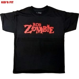 Rob Zombie - Logo Kids 11 - 12 Years T-Shirt - Black