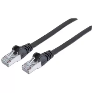 Intellinet Network Patch Cable Cat6 10m Black Copper S/FTP LSOH / LSZH PVC RJ45 Gold Plated Contacts Snagless Booted Lifetime Warranty Polybag