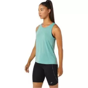 Asics Womens Running Race Tank - Green