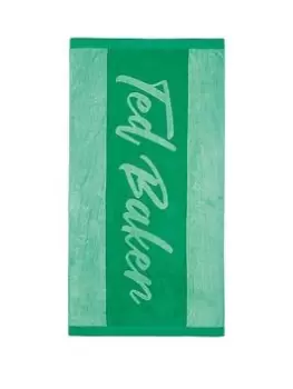 Ted Baker Branded Towels Beach Green