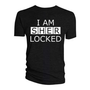 Sherlock - I am Sherlocked Mens Medium T-Shirt - Black