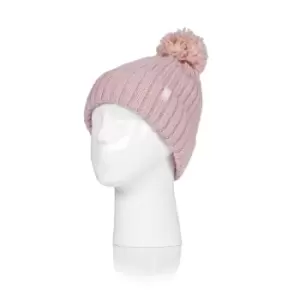 Ladies Heat Holders Arden Pompom Hat - Pink