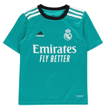 adidas Real Madrid Third Shirt 2021 2022 Junior - Blue