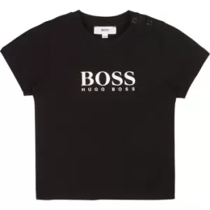 Boss Big Logo T Shirt - Black