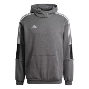 adidas Tiro 21 Sweat Hoodie Mens - Grey Four Mel-Sld