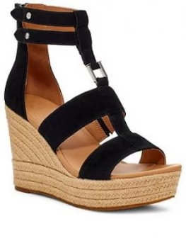 Ugg Kolfax Wedge Sandals - Black