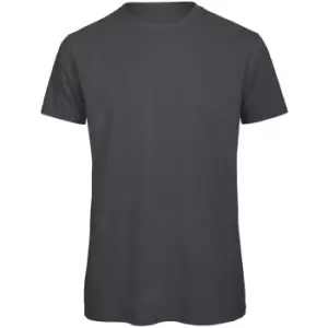 B&C Mens Favourite Organic Cotton Crew T-Shirt (M) (Dark Grey)