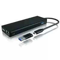 IcyBox 9 in 1 USB Type-C & Type-A Dock with Dual Video Output