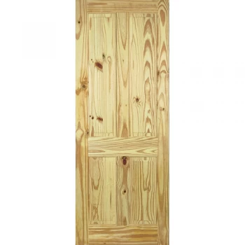 LPD Traditional 4 Panel Unfinished Knotty Pine Internal Door - 1981mm x 686mm (78 inch x 27 inch)