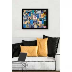 SC0799 Multicolor Decorative Framed MDF Painting