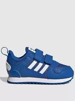 adidas Originals Infant Zx 700 Hd, Blue/White, Size 5