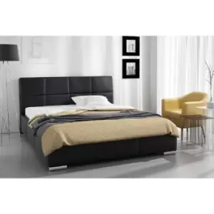 Simplier Bed Single Plush Velvet Black