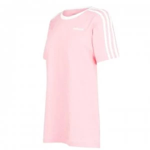 adidas Womens Essentials 3-Stripes T Shirt - GloryPink/White