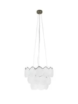 Frosted Glass Disc Super Chandelier