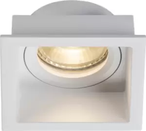 KnightsBridge Dipa Single Fixed Square Anti-Glare Downlight White