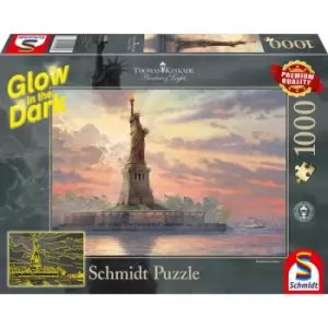 Thomas Kinkade: Dedicated to Liberty, Glow in the Dark 1000 Piece Jigsaw Puzzle