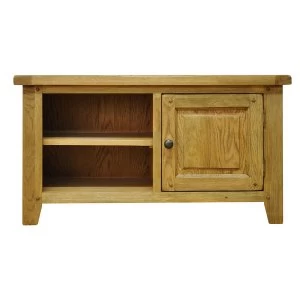 Robert Dyas Stockbridge Ready Assembled Oak TV Unit - Small