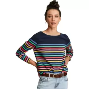 Joules Womens Harbour Relaxed Fit Long Sleeve Top UK 12- Bust 37', (94cm)