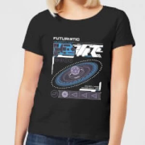 Crystal Maze Futuristic Zone Womens T-Shirt - Black