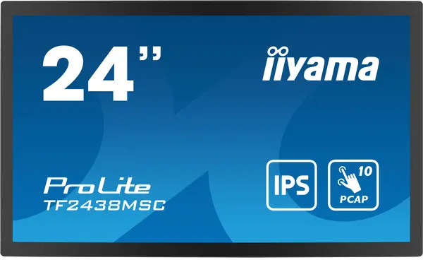 iiyama iiyama PROLITE Digital A-board 61cm (24") LED 600 cd/m Full HD Black Touch Screen TF2438MSC-B1