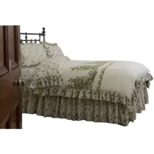 Belledorm - Belladorm Bella Mae Fitted Bedspread (Kingsize) (Ivory) - Ivory