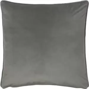 Opulence Soft Velvet Cushion Steel