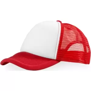 Bullet Trucker 5 Panel Cap (Pack of 2) (One Size) (Red/White)