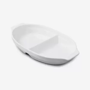 Porcelain Large Divided Dish 22cm