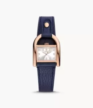 Fossil Women Harwell Three-Hand Navy Eco Leather Watch